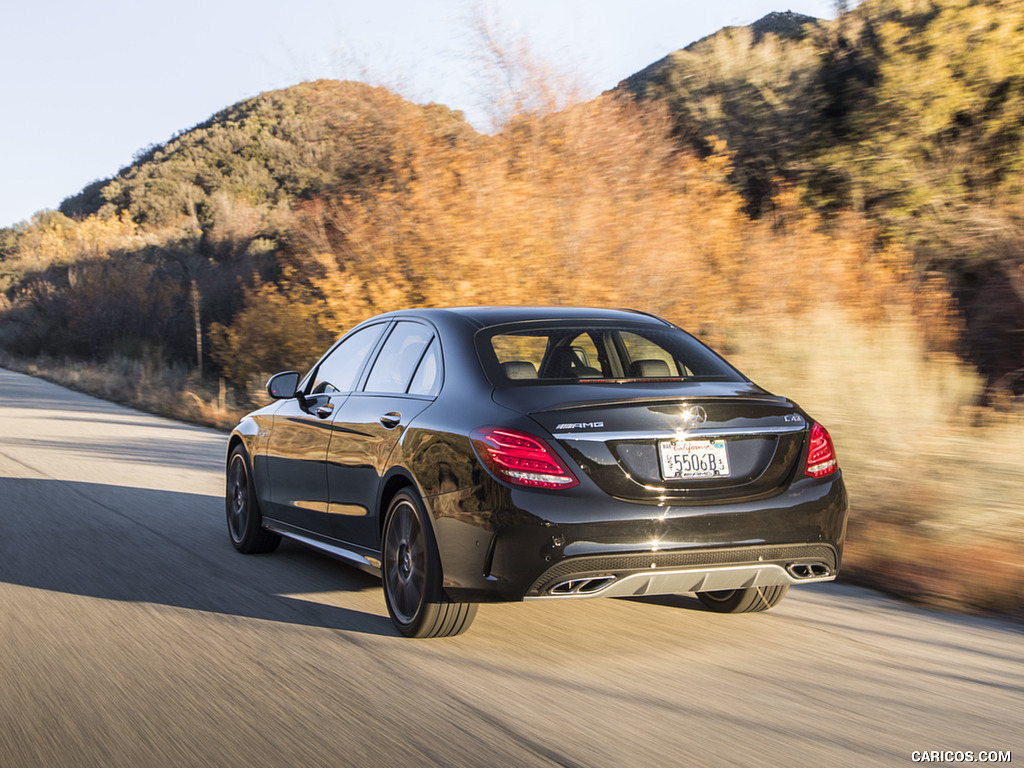 2017 Mercedes-AMG C43 Sedan (US-Spec) - Rear Three-Quarter