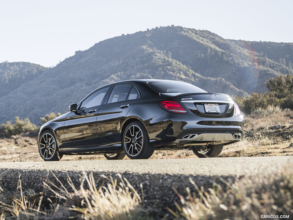 2017 Mercedes-AMG C43 Sedan (US-Spec) - Rear Three-Quarter