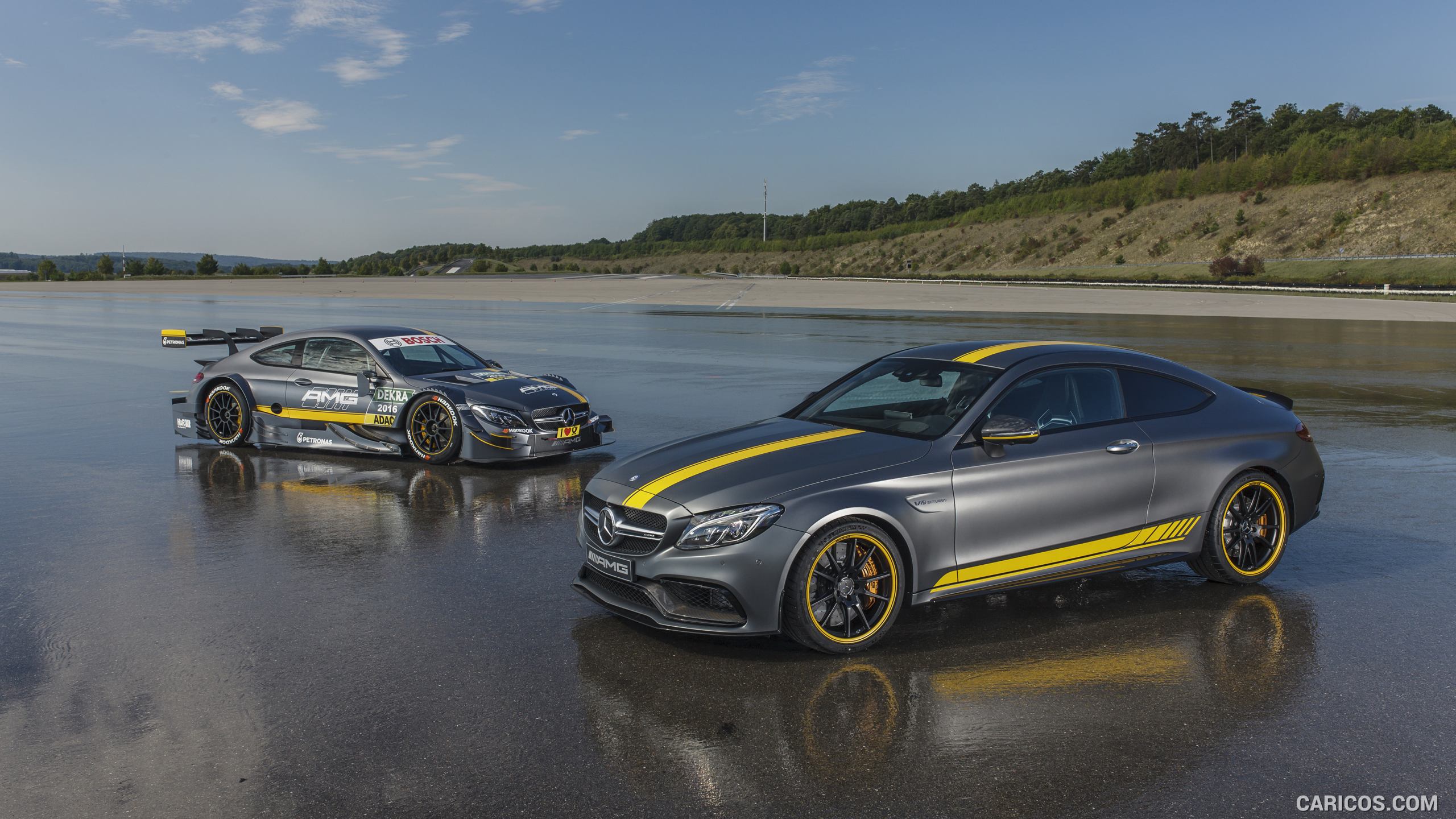 2017 Mercedes-AMG C63 Coupe Edition One and Mercedes-AMG DTM - Side, #5 of 86
