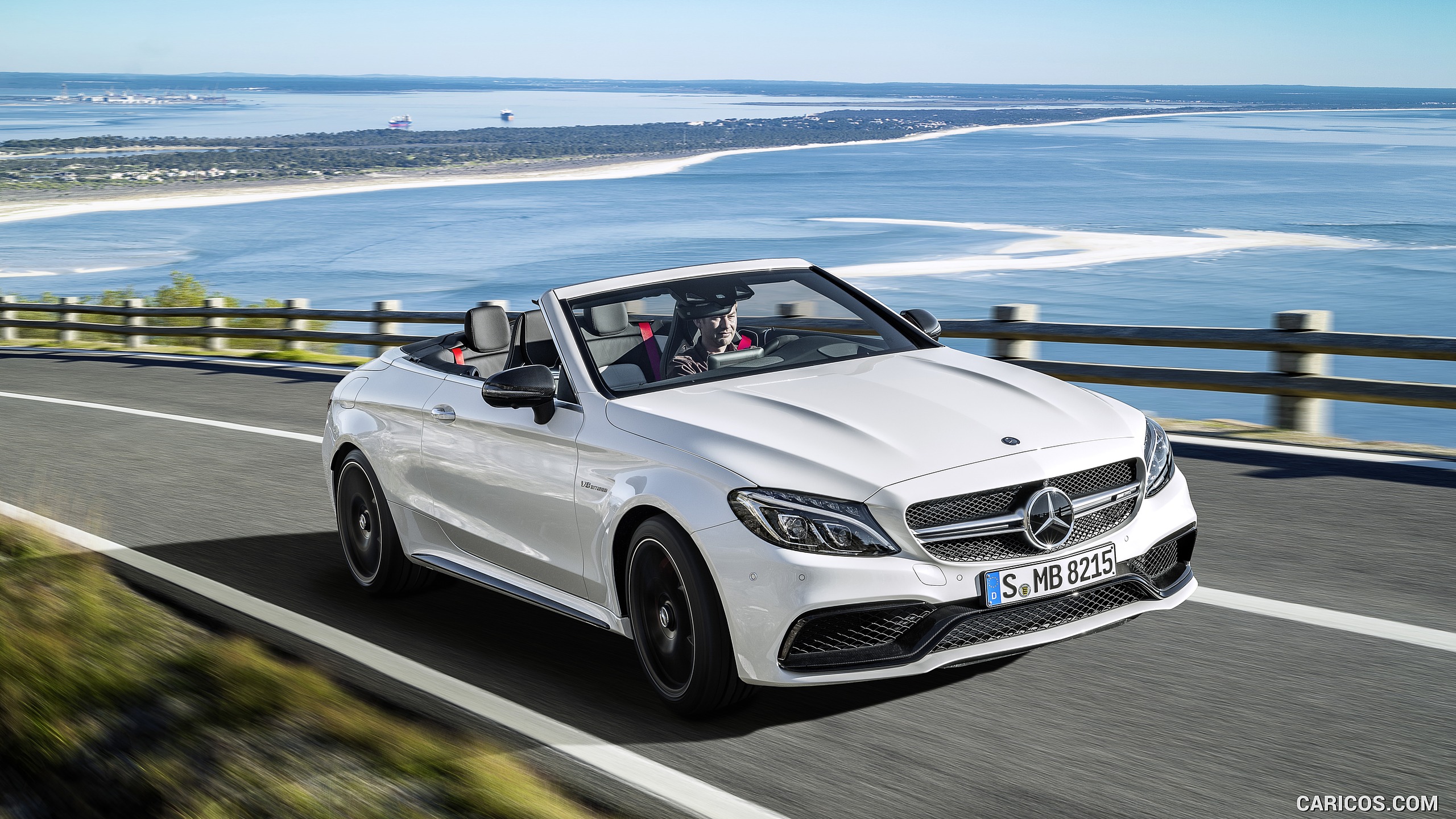 2017 Mercedes-AMG C63 S Cabriolet (Chassis: A205, Color: Designo Diamond White Bright) - Front, #12 of 222