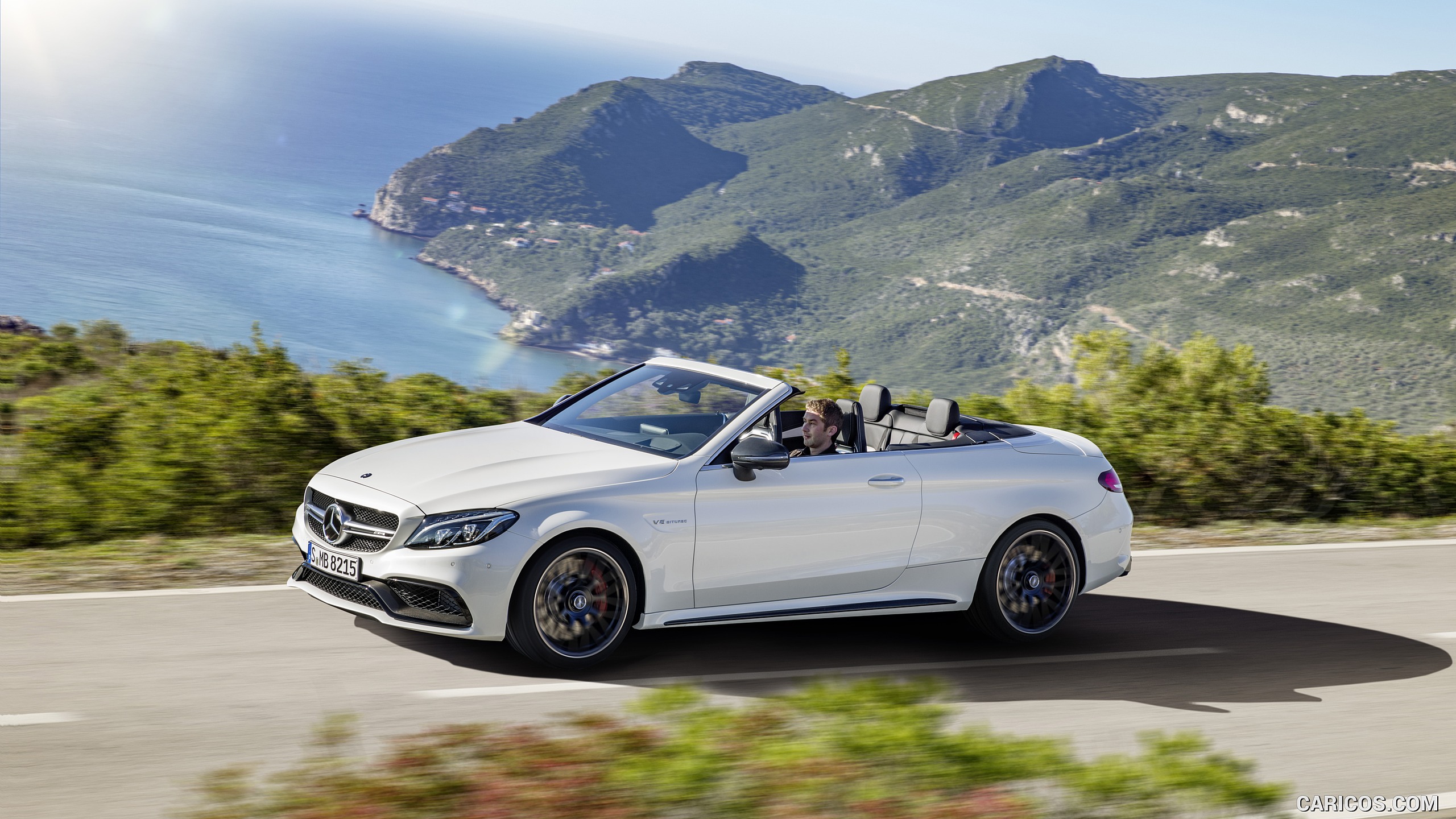 2017 Mercedes-AMG C63 S Cabriolet (Chassis: A205, Color: Designo Diamond White Bright) - Side, #13 of 222