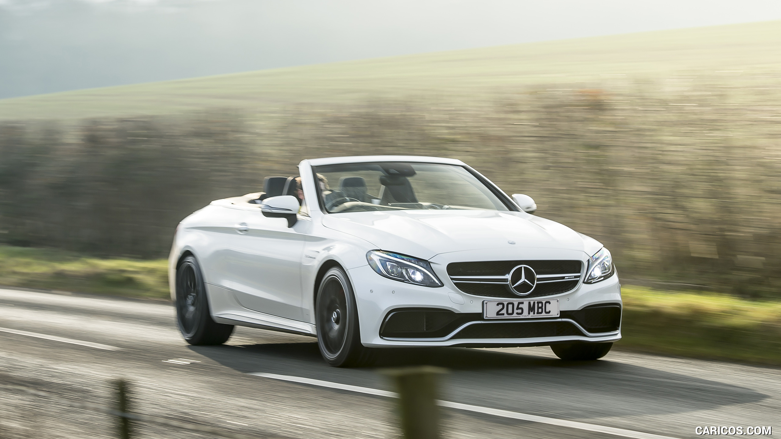 2017 Mercedes-AMG C63 S Cabriolet (UK-Spec) - Front Three-Quarter, #11 of 50