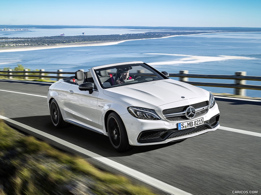 2017 Mercedes-AMG C63 S Cabriolet (Chassis: A205, Color: Designo Diamond White Bright) - Front