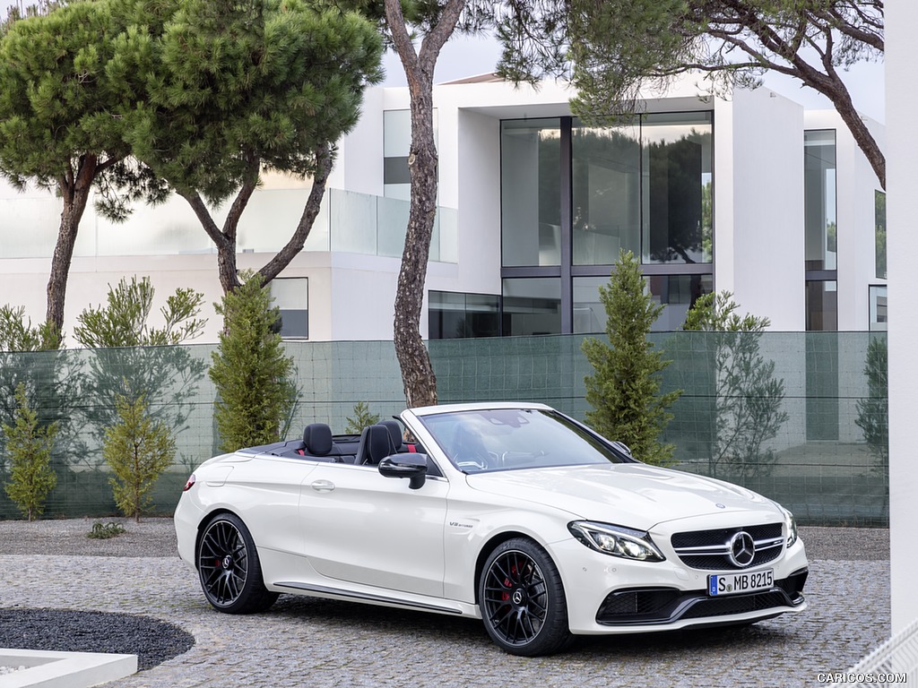 2017 Mercedes-AMG C63 S Cabriolet (Chassis: A205, Color: Designo Diamond White Bright) - Front