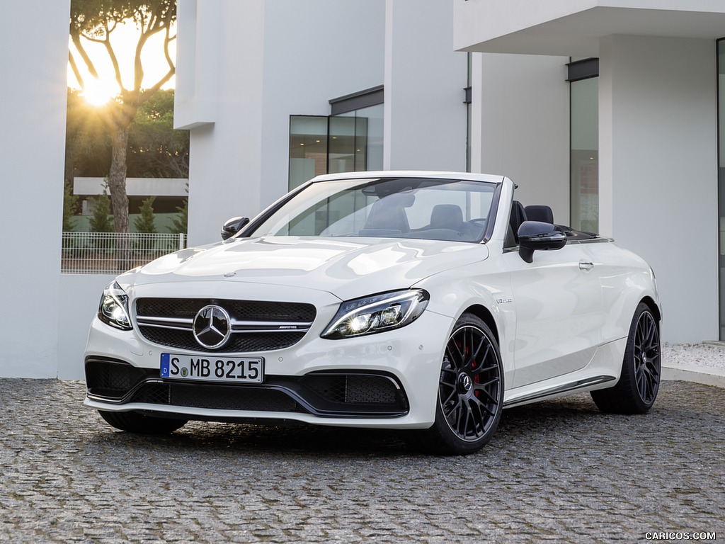 2017 Mercedes-AMG C63 S Cabriolet (Chassis: A205, Color: Designo Diamond White Bright) - Front