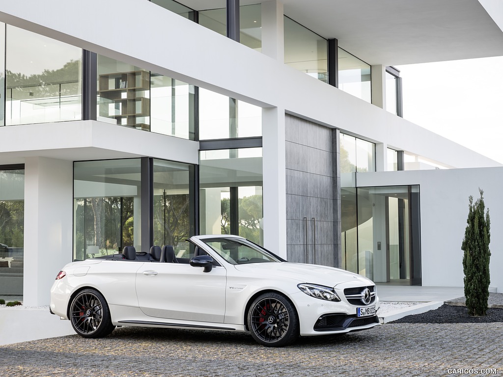 2017 Mercedes-AMG C63 S Cabriolet (Chassis: A205, Color: Designo Diamond White Bright) - Side