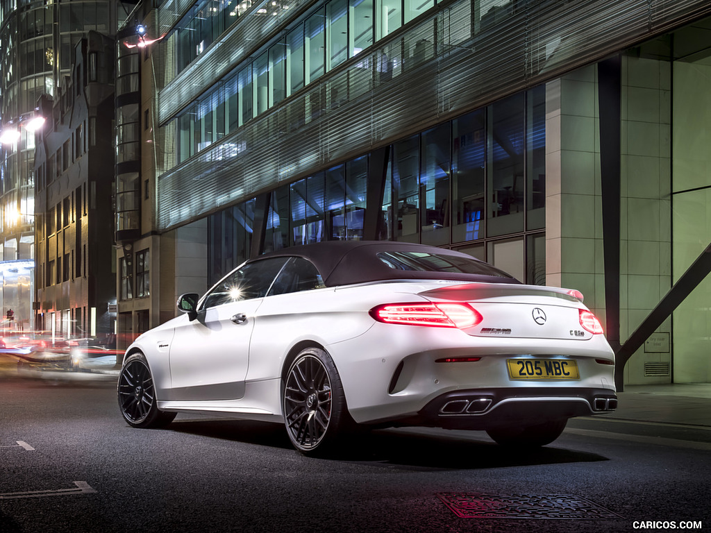 2017 Mercedes-AMG C63 S Cabriolet (UK-Spec) - Rear Three-Quarter