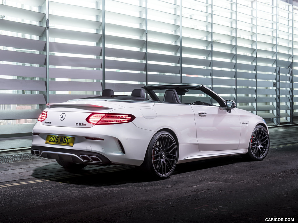 2017 Mercedes-AMG C63 S Cabriolet (UK-Spec) - Rear Three-Quarter