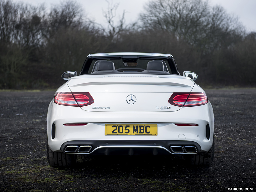 2017 Mercedes-AMG C63 S Cabriolet (UK-Spec) - Top Down - Rear