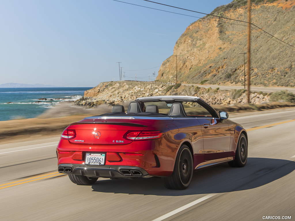 2017 Mercedes-AMG C63 S Cabriolet (US-Spec) - Rear Three-Quarter