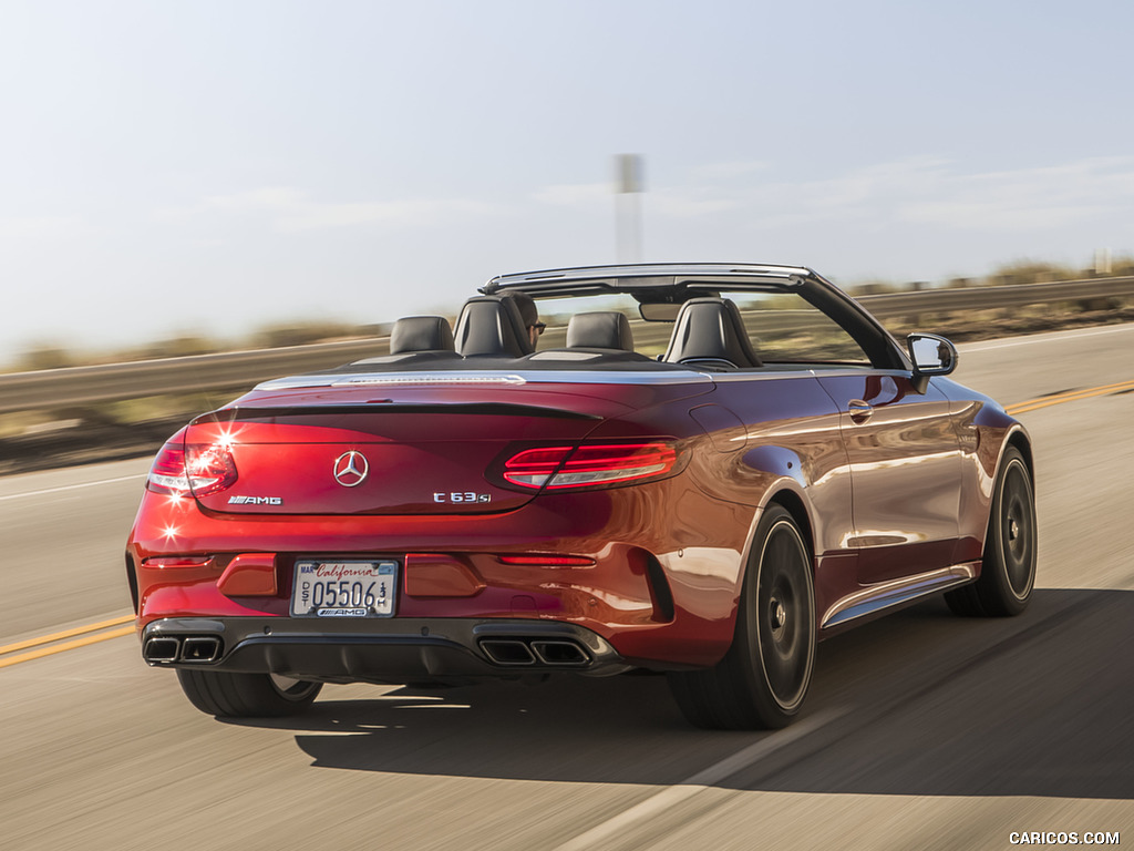 2017 Mercedes-AMG C63 S Cabriolet (US-Spec) - Rear Three-Quarter