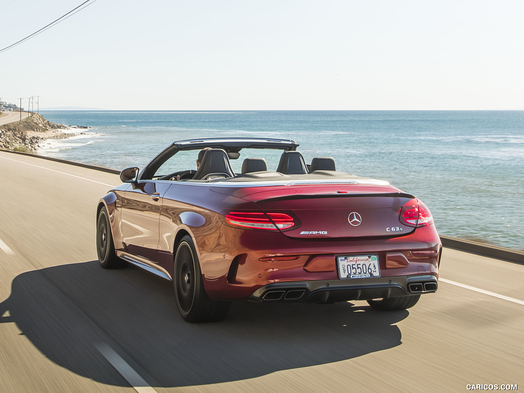 2017 Mercedes-AMG C63 S Cabriolet (US-Spec) - Rear Three-Quarter