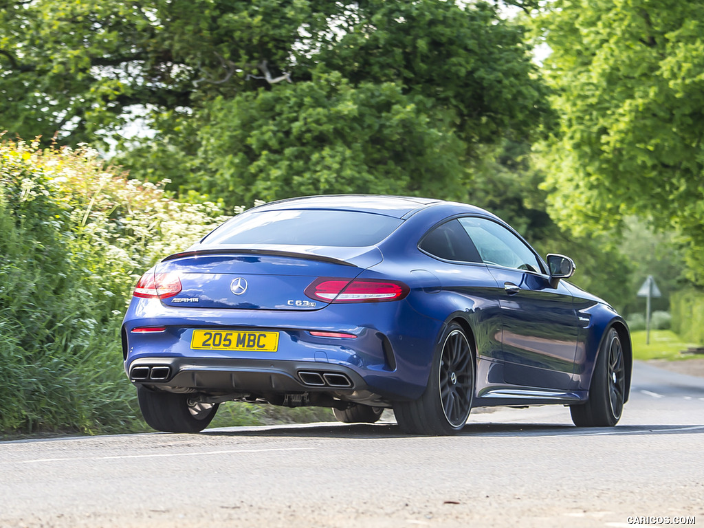 2017 Mercedes-AMG C63 S Coupe (UK-Spec) - Rear Three-Quarter