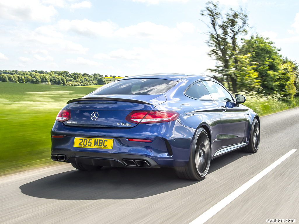 2017 Mercedes-AMG C63 S Coupe (UK-Spec) - Rear Three-Quarter