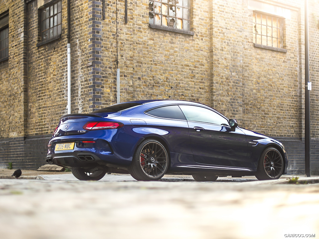 2017 Mercedes-AMG C63 S Coupe (UK-Spec) - Rear Three-Quarter