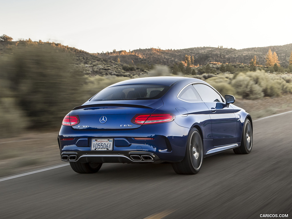 2017 Mercedes-AMG C63 S Coupe (US-Spec) - Rear Three-Quarter