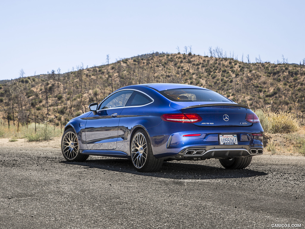 2017 Mercedes-AMG C63 S Coupe (US-Spec) - Rear Three-Quarter