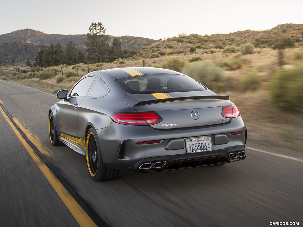 2017 Mercedes-AMG C63 S Coupe Edition One (US-Spec) - Rear Three-Quarter