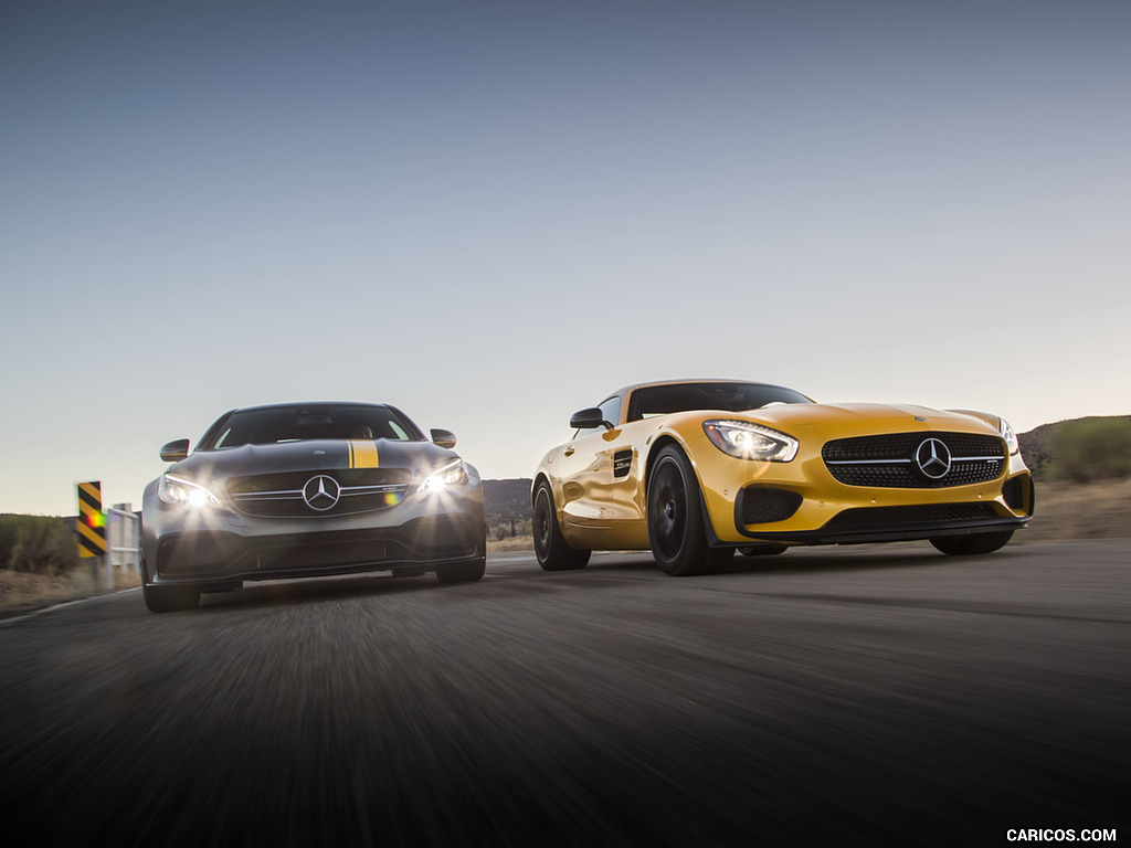 2017 Mercedes-AMG C63 S Coupe Edition One (US-Spec) and 2017 Mercedes-AMG GT S Coupe