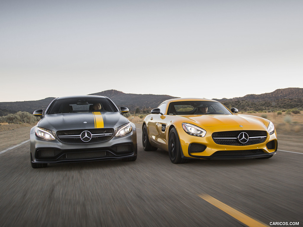 2017 Mercedes-AMG C63 S Coupe Edition One (US-Spec) and 2017 Mercedes-AMG GT S Coupe