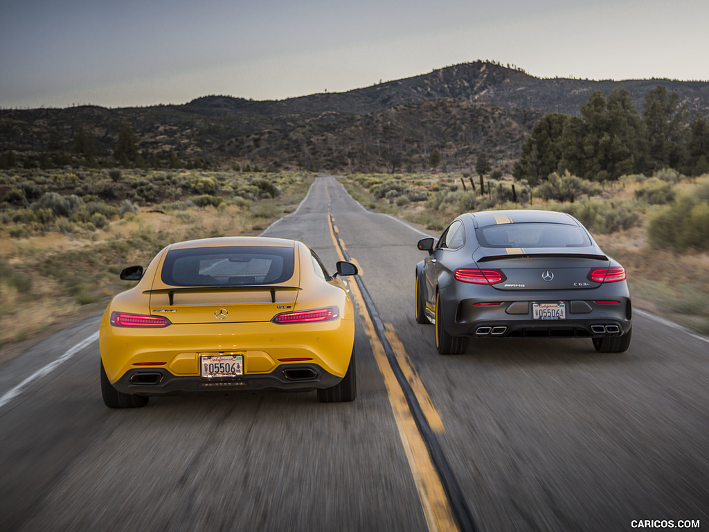 2017 Mercedes-AMG C63 S Coupe Edition One (US-Spec) and 2017 Mercedes-AMG GT S Coupe