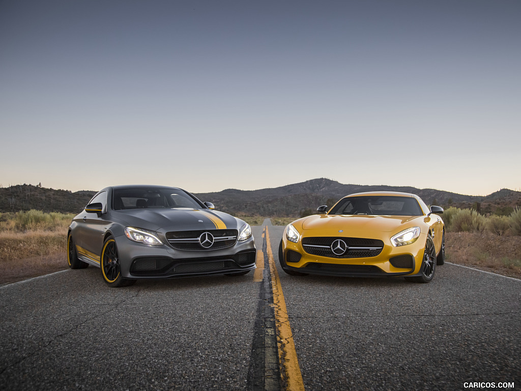 2017 Mercedes-AMG C63 S Coupe Edition One (US-Spec) and 2017 Mercedes-AMG GT S Coupe