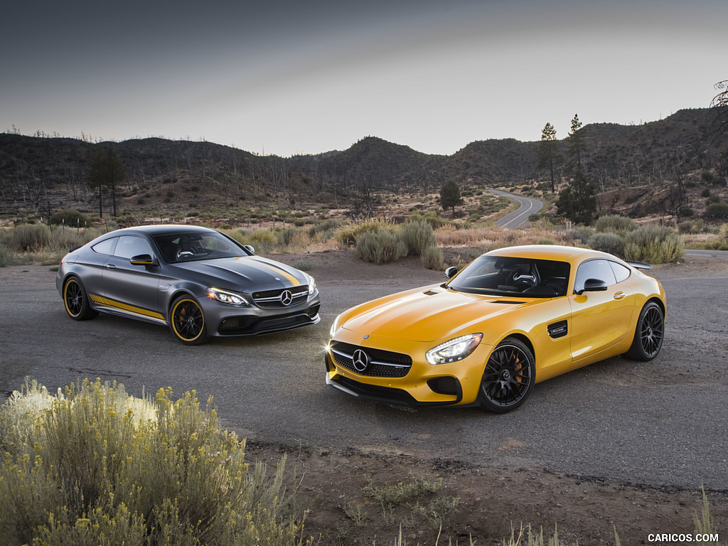 2017 Mercedes-AMG C63 S Coupe Edition One (US-Spec) and 2017 Mercedes-AMG GT S Coupe