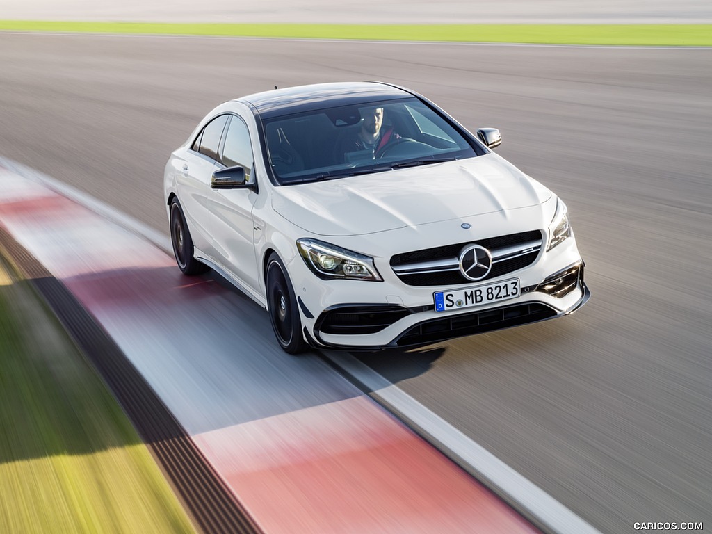 2017 Mercedes-AMG CLA 45 Coupé with Aerodynamics Package (Chassis: C117, Color: Diamond White) - Front