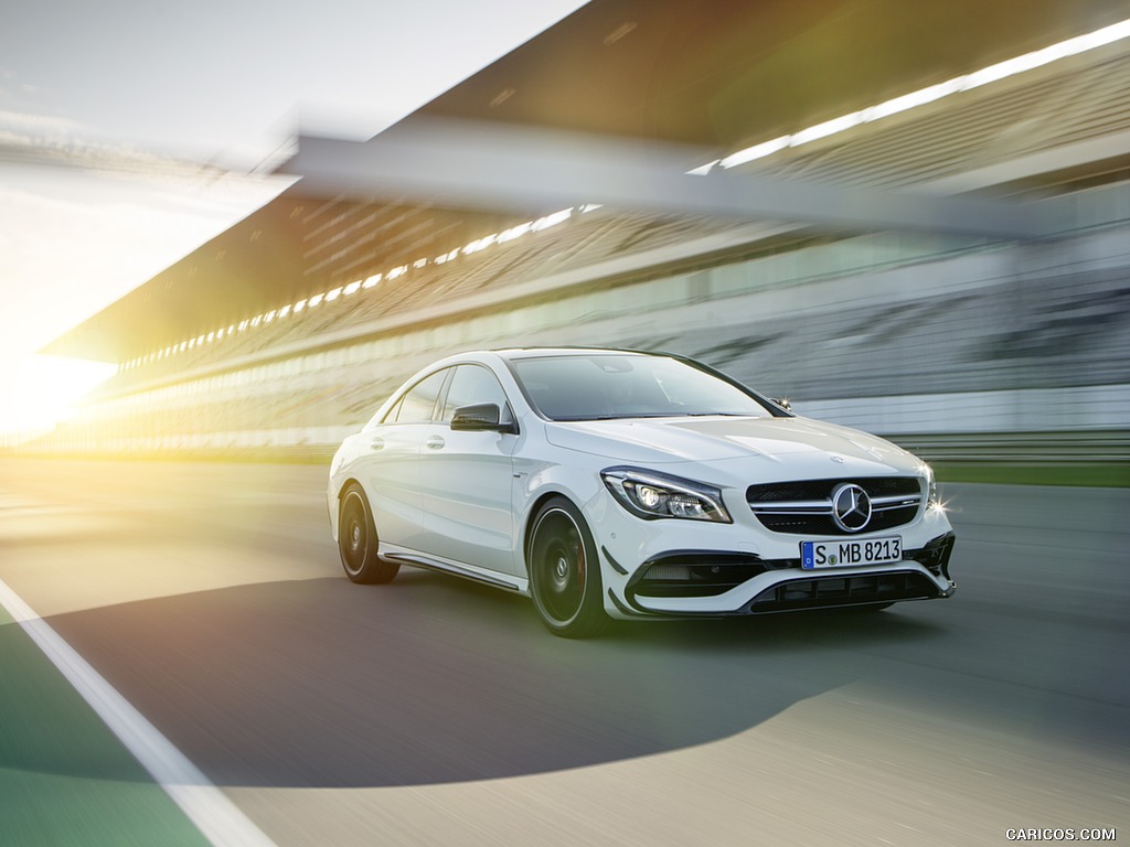 2017 Mercedes-AMG CLA 45 Coupé with Aerodynamics Package (Chassis: C117, Color: Diamond White) - Front