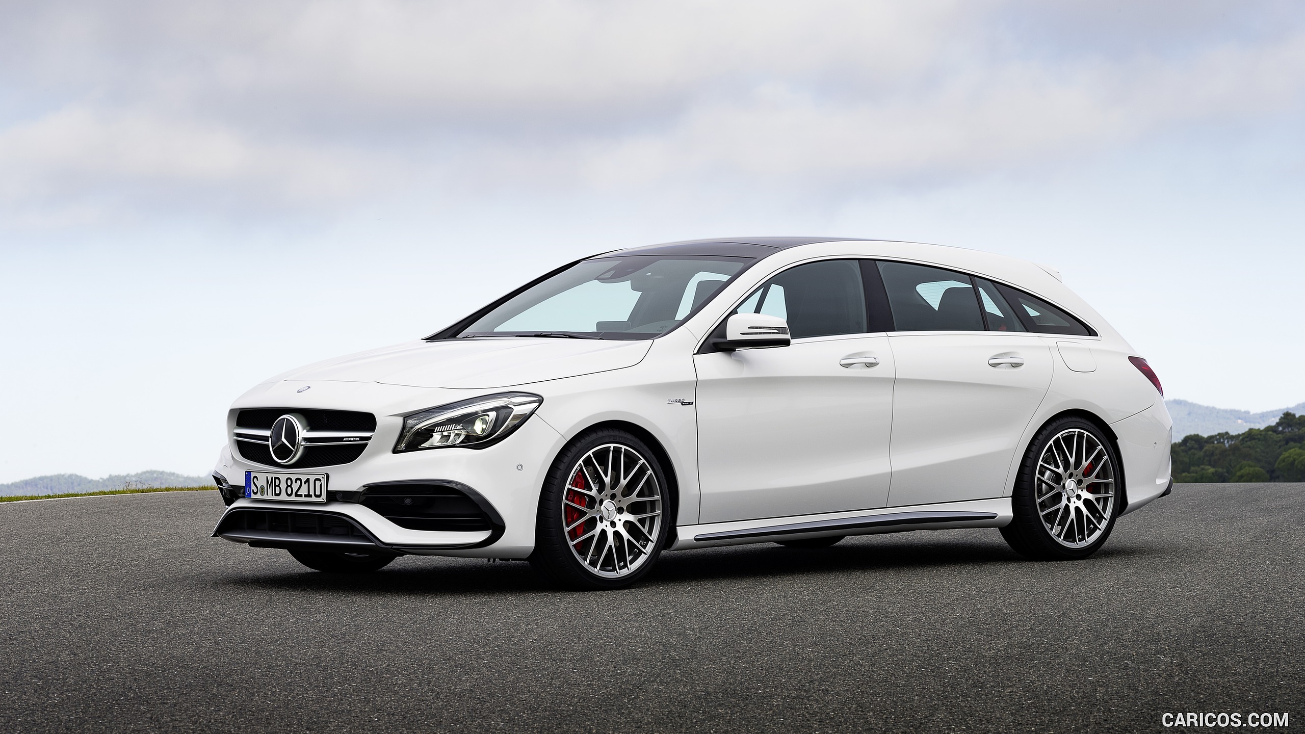 2017 Mercedes-AMG CLA 45 Shooting Brake (Chassis: X117, Color: Diamond White) - Front, #6 of 48