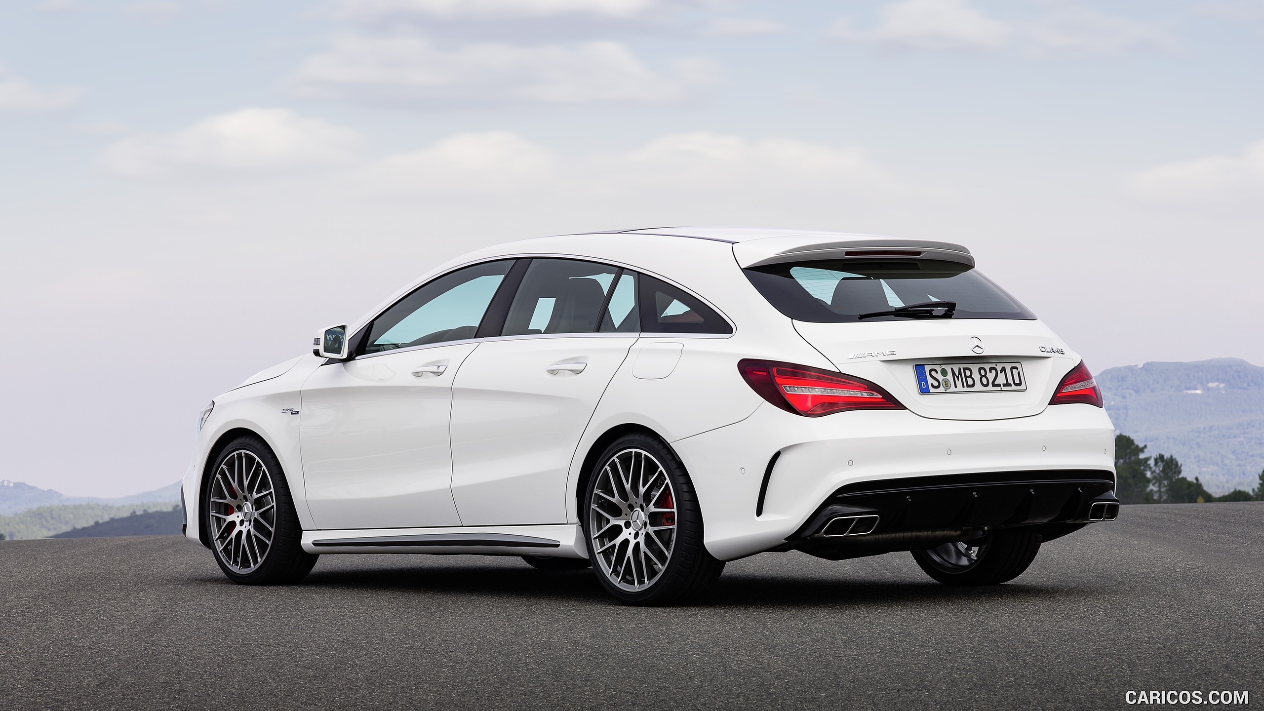 2017 Mercedes-AMG CLA 45 Shooting Brake (Chassis: X117, Color: Diamond White) - Rear, #7 of 48