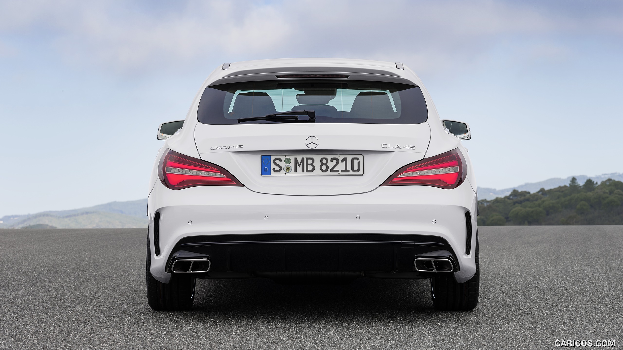 2017 Mercedes-AMG CLA 45 Shooting Brake (Chassis: X117, Color: Diamond White) - Rear, #11 of 48