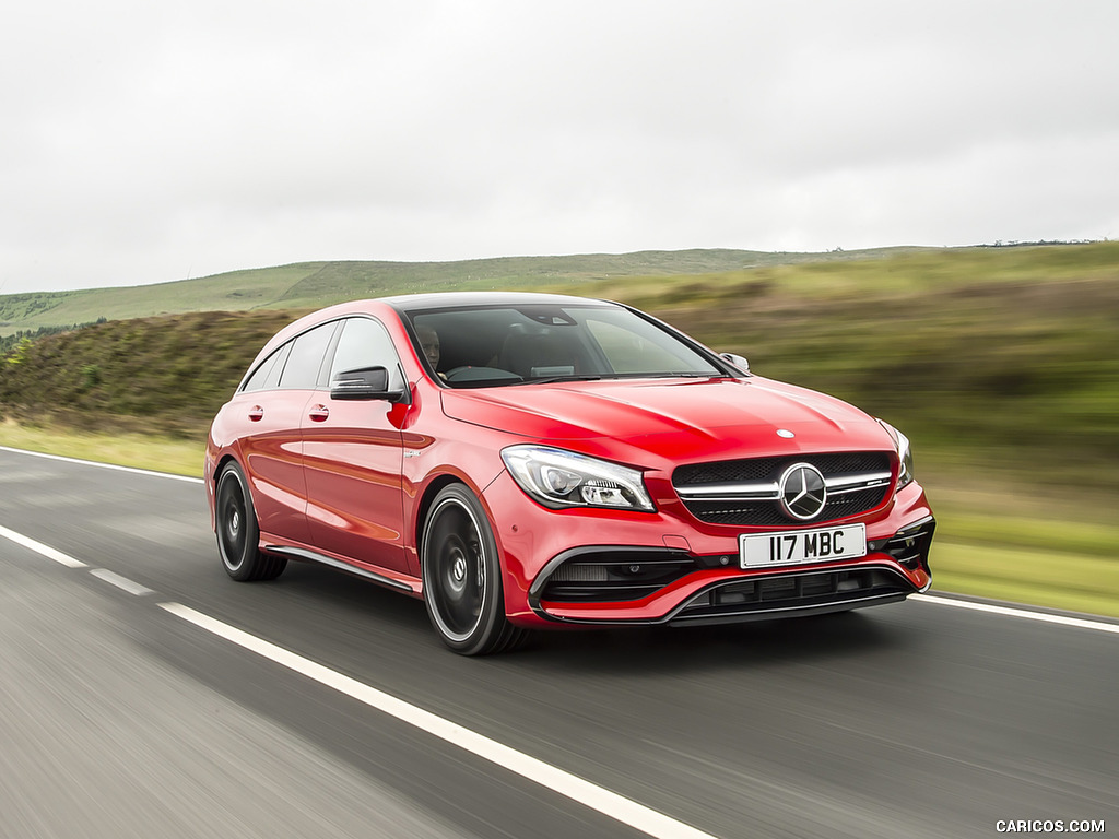 2017 Mercedes-AMG CLA 45 Shooting Brake (UK-Spec) - Front Three-Quarter