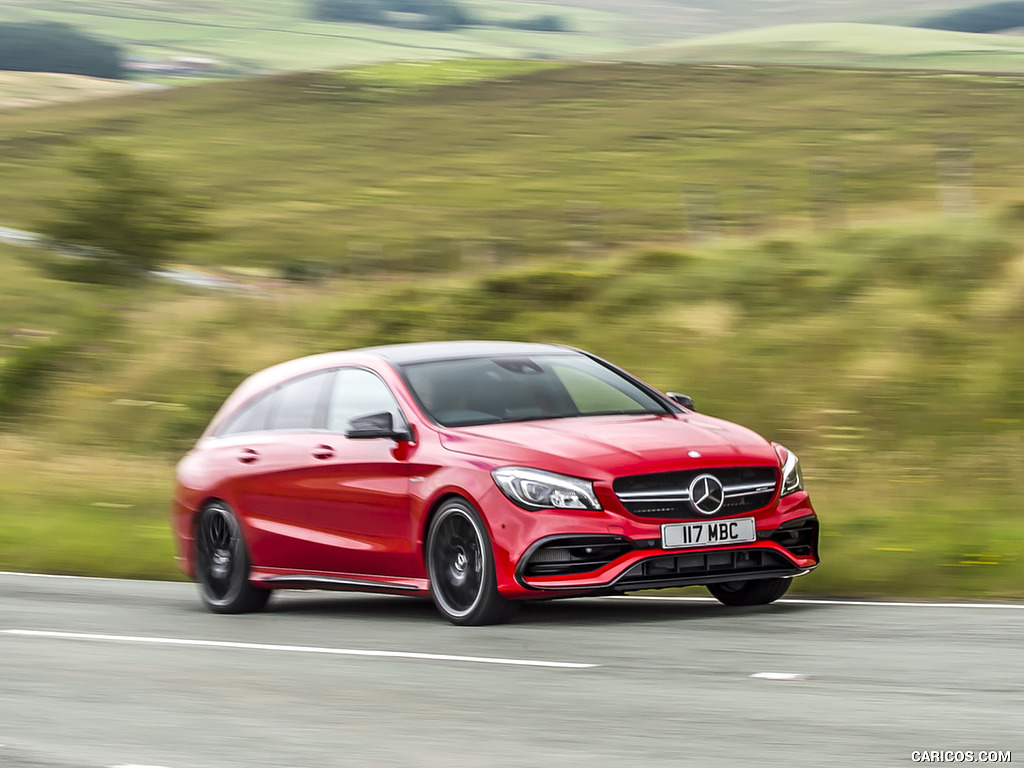 2017 Mercedes-AMG CLA 45 Shooting Brake (UK-Spec) - Front Three-Quarter