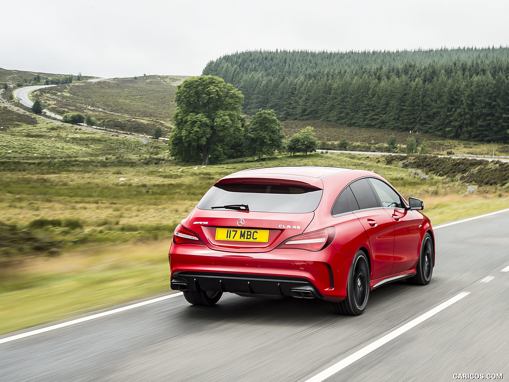 2017 Mercedes-AMG CLA 45 Shooting Brake (UK-Spec) - Rear Three-Quarter