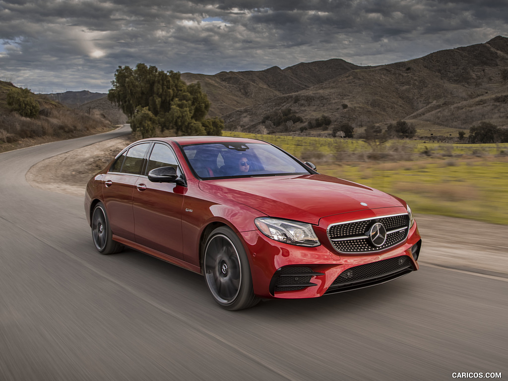 2017 Mercedes-AMG E43 Sedan (US-Spec) - Front Three-Quarter