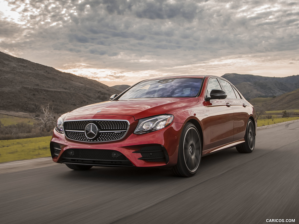 2017 Mercedes-AMG E43 Sedan (US-Spec) - Front Three-Quarter