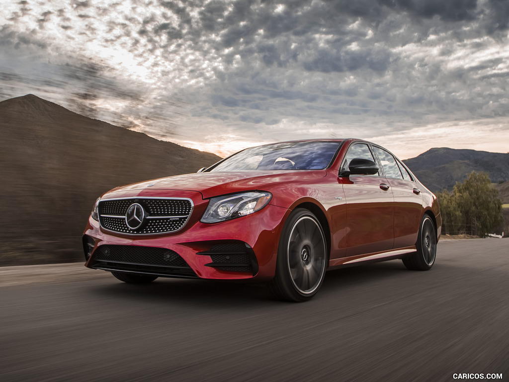 2017 Mercedes-AMG E43 Sedan (US-Spec) - Front Three-Quarter