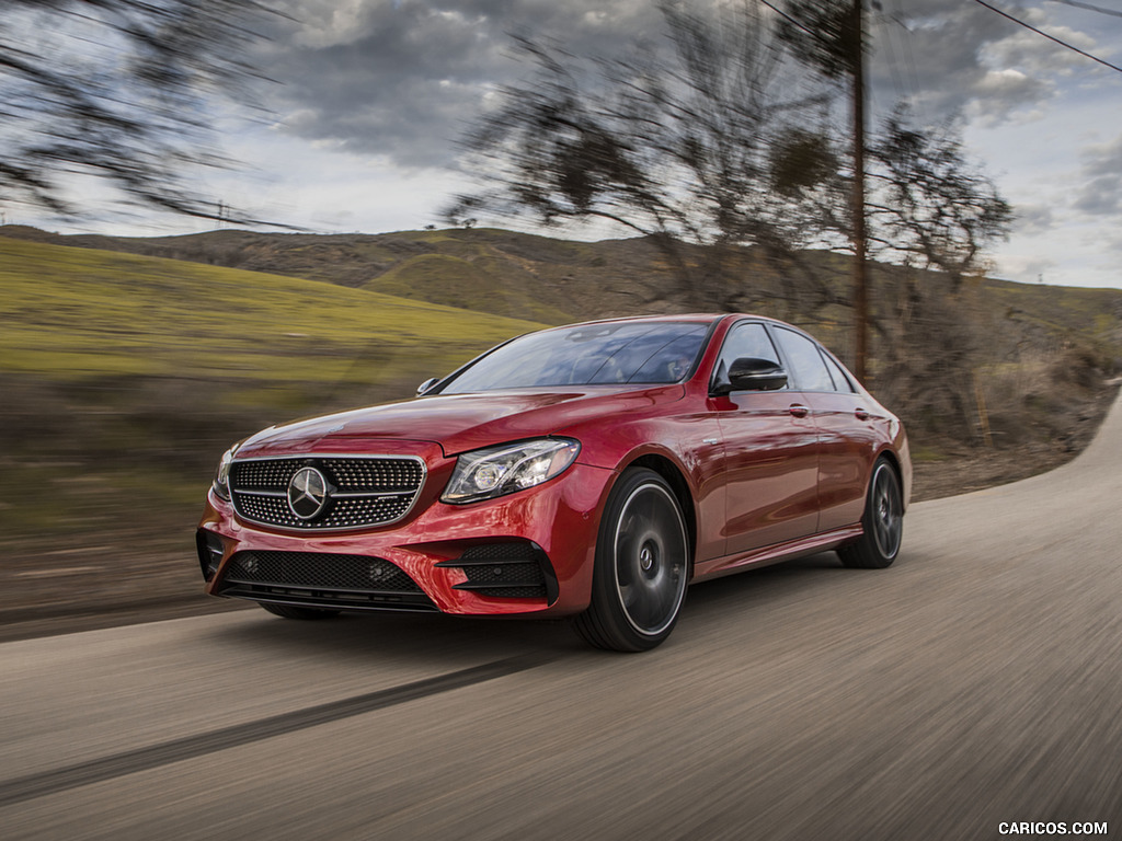 2017 Mercedes-AMG E43 Sedan (US-Spec) - Front Three-Quarter