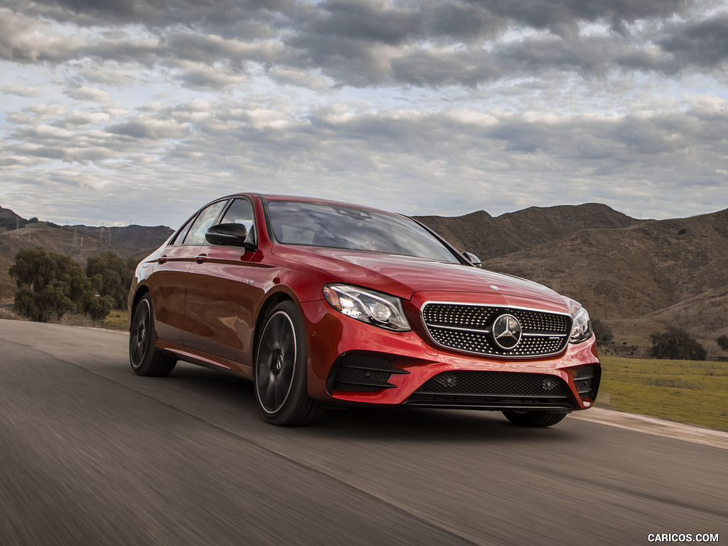 2017 Mercedes-AMG E43 Sedan (US-Spec) - Front Three-Quarter