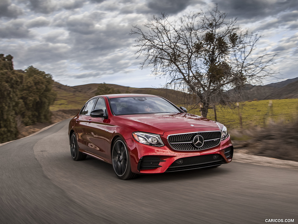 2017 Mercedes-AMG E43 Sedan (US-Spec) - Front Three-Quarter