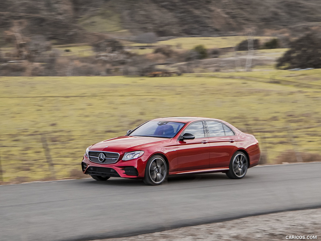 2017 Mercedes-AMG E43 Sedan (US-Spec) - Front Three-Quarter