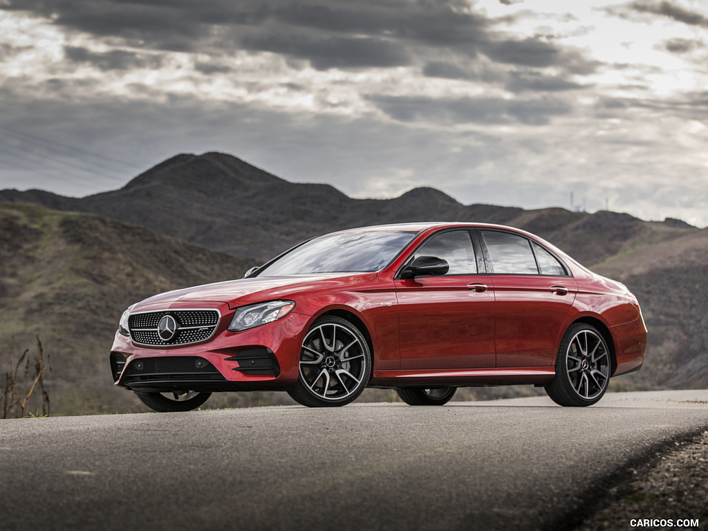 2017 Mercedes-AMG E43 Sedan (US-Spec) - Front Three-Quarter