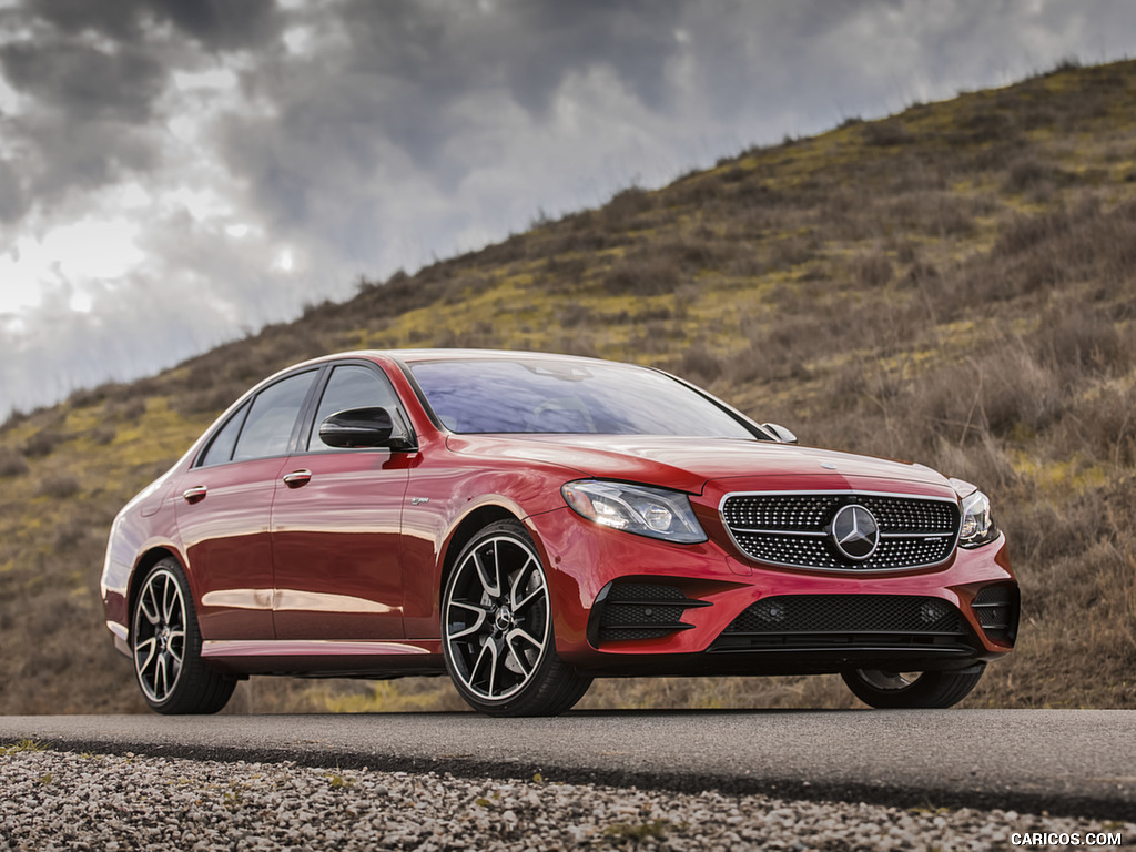 2017 Mercedes-AMG E43 Sedan (US-Spec) - Front Three-Quarter