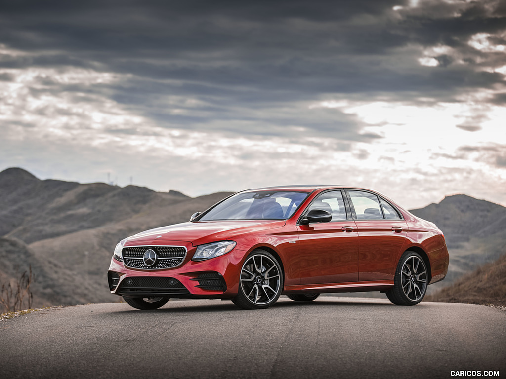 2017 Mercedes-AMG E43 Sedan (US-Spec) - Front Three-Quarter