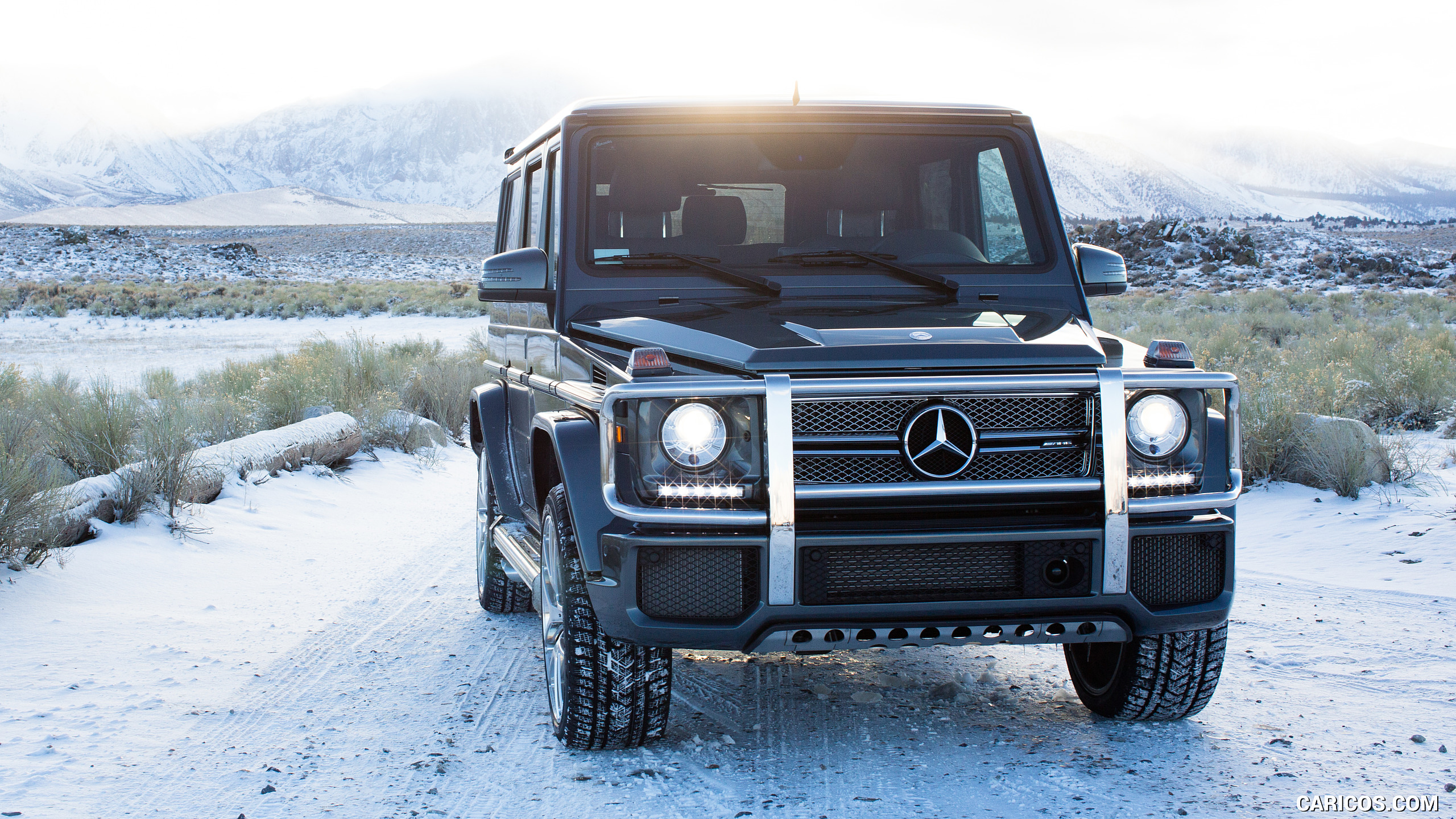 2017 Mercedes-AMG G65 AMG (US-Spec) in snow - Front, #5 of 45