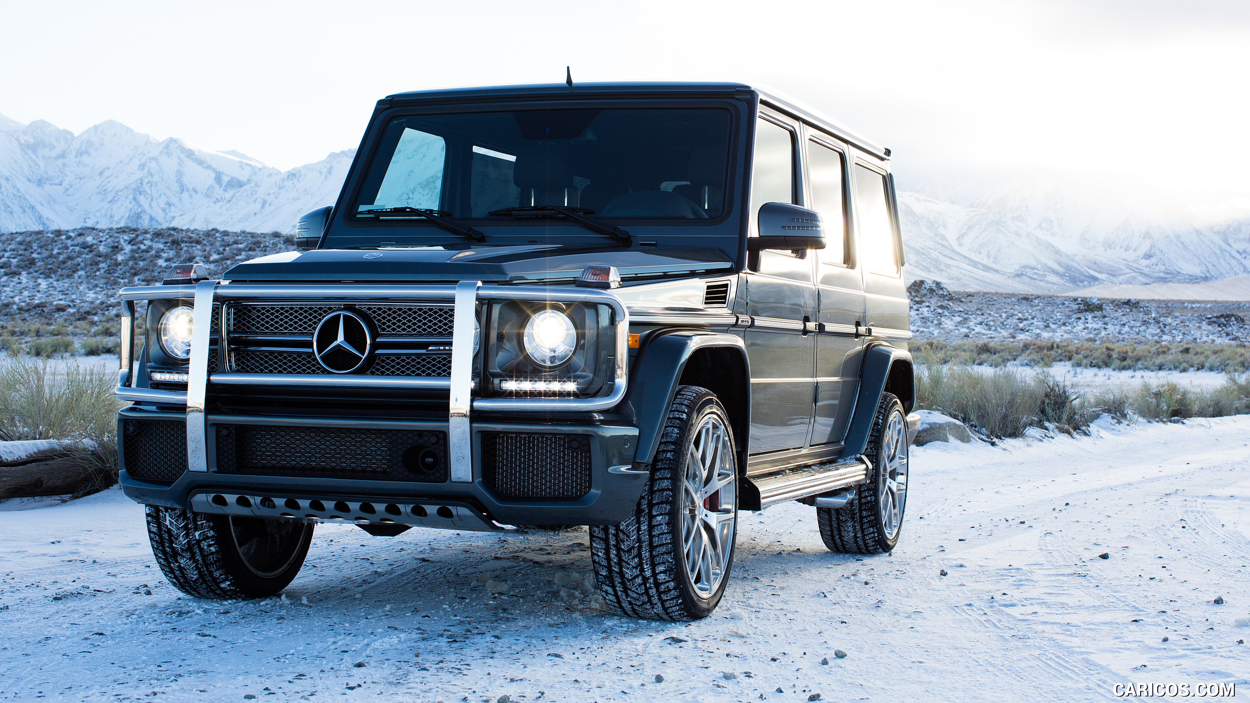 2017 Mercedes-AMG G65 AMG (US-Spec) in snow - Front Three-Quarter, #4 of 45