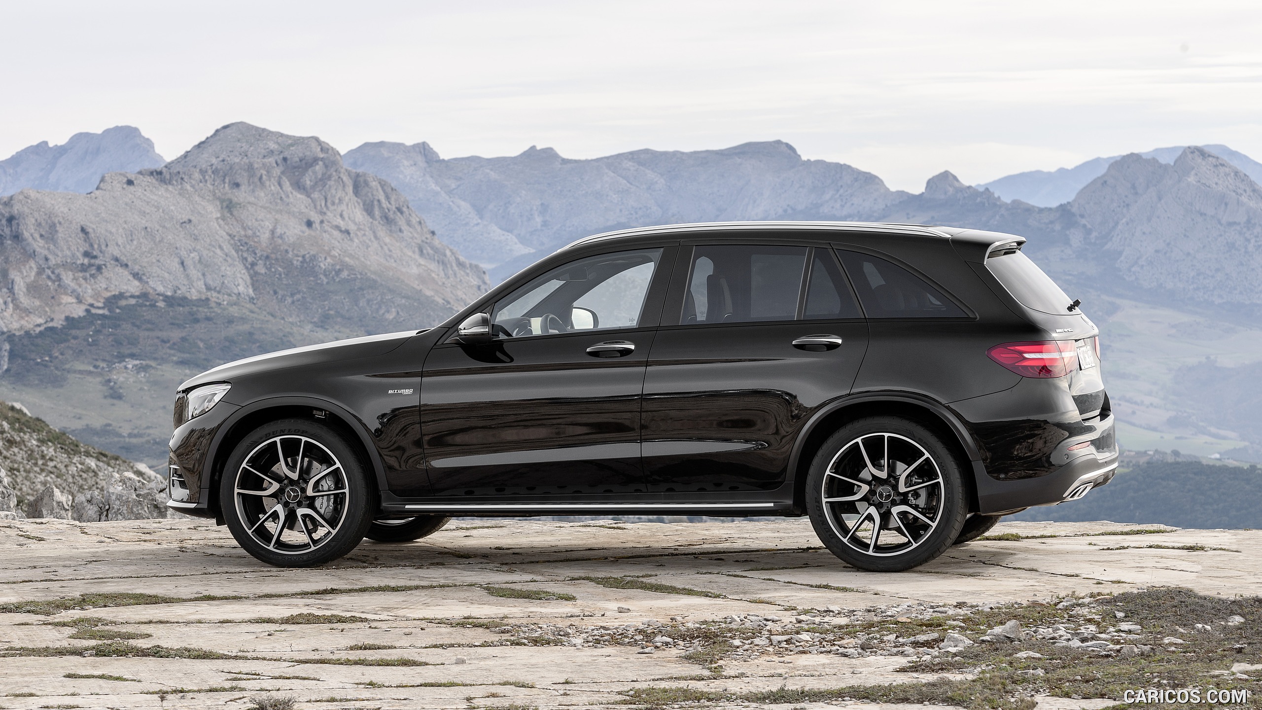 2017 Mercedes-AMG GLC 43 4MATIC (Chassis: X253, Color: Obsidian Black) - Side, #3 of 108