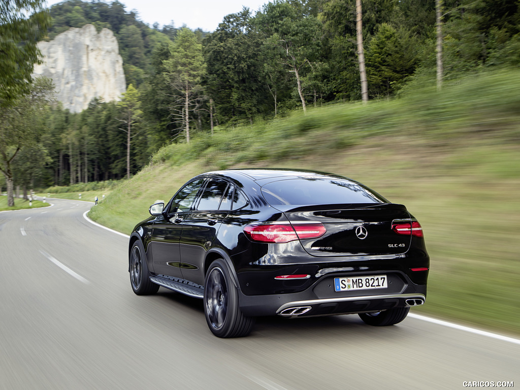 2017 Mercedes-AMG GLC 43 Coupé 4MATIC (Color: Obsidian Black) - Rear Three-Quarter