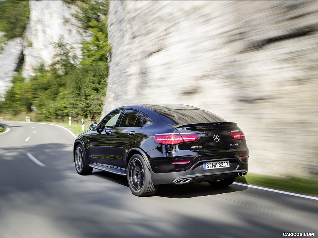 2017 Mercedes-AMG GLC 43 Coupé 4MATIC (Color: Obsidian Black) - Rear Three-Quarter